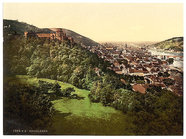 Heidelberg III Baden Germany Vintage A4 Photo Print