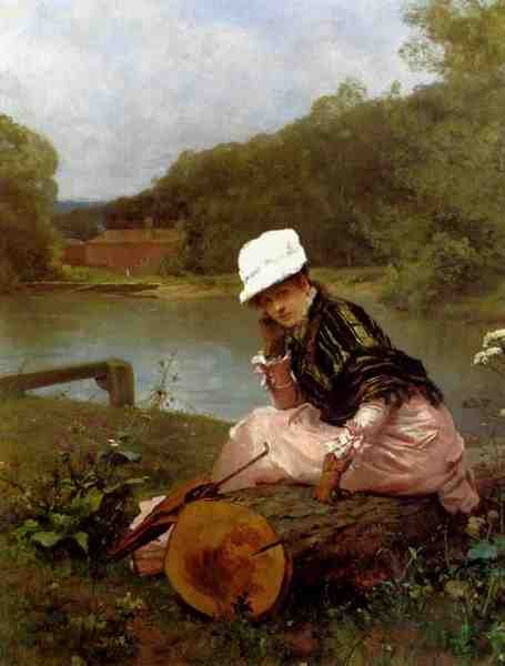 Heilbuth Ferdinand Faraway Thoughts A4 Photo Print