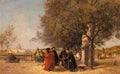 Heilbuth Ferdinand The Greeting In The Park A4 Photo Print