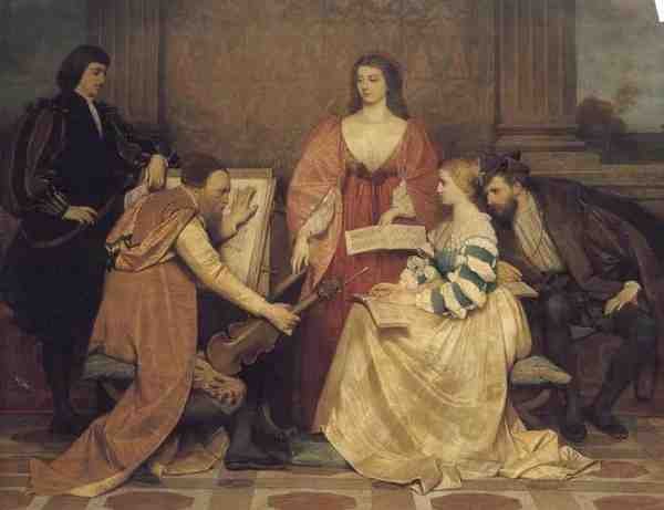 Heilbuth Ferdinand The Music Lesson A4 Photo Print