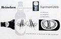 Heineken Harmonizes Bottle Vintage Retro Advert Poster A4 Photo Print