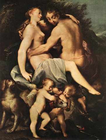 Heintz Joseph The Elder Adonis Parting From Venus A4 Photo Print