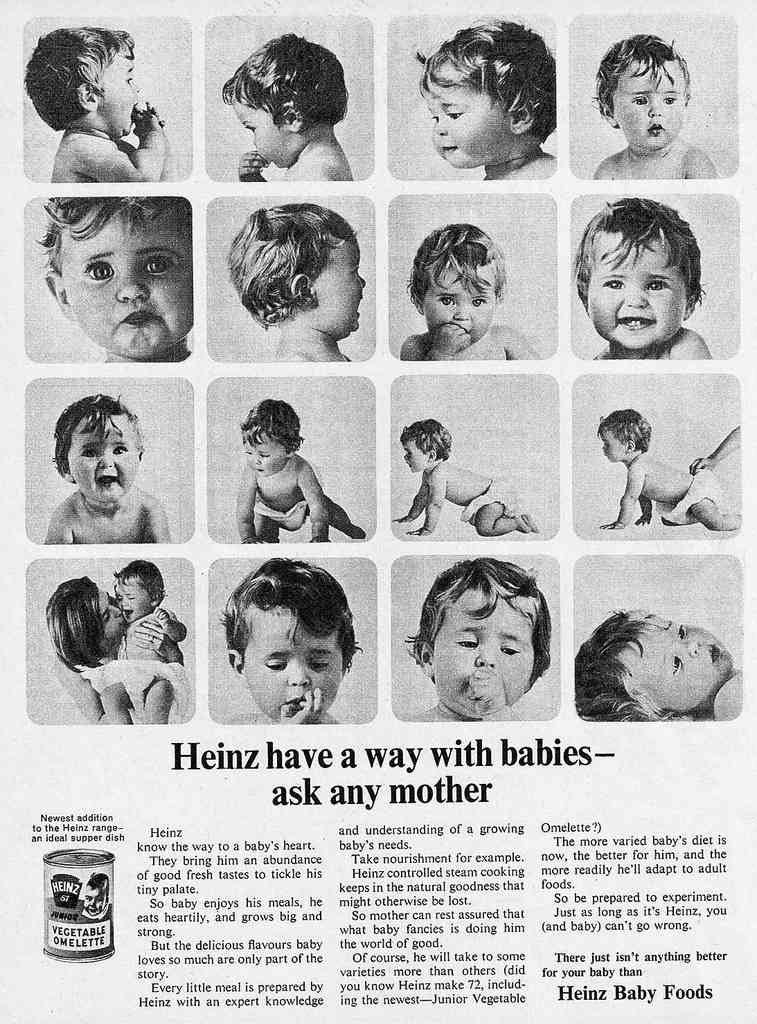 Heinz Baby Foods 1940s advert A4 Photo Print