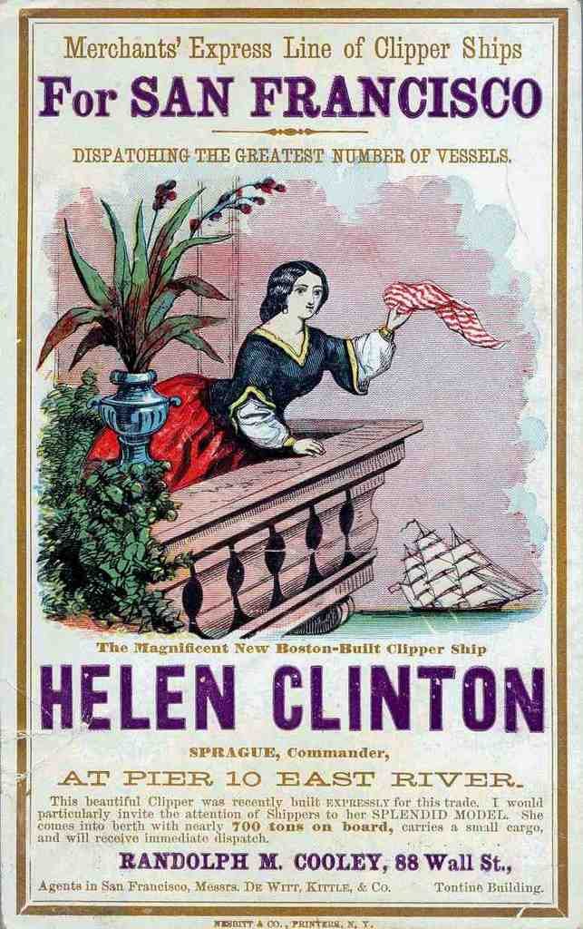 Helen Clinton Clipper Advert Vintage A4 Photo Print