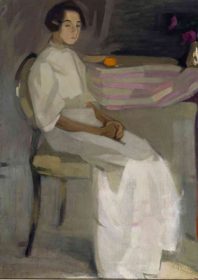 Helene Schjerfbeck Costume Picture II A II 1028 A4 Photo Print