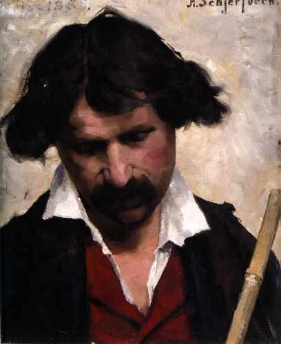 Helene Schjerfbeck Miehen Muotokuva Portrait Of A Man 1880 A4 Photo Print