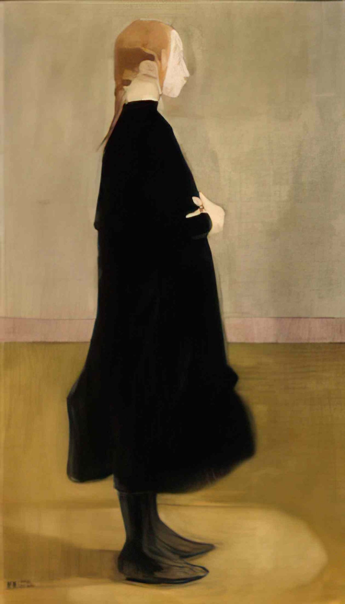 Helene Schjerfbeck school girl in black 1908 Art A4 Photo Print