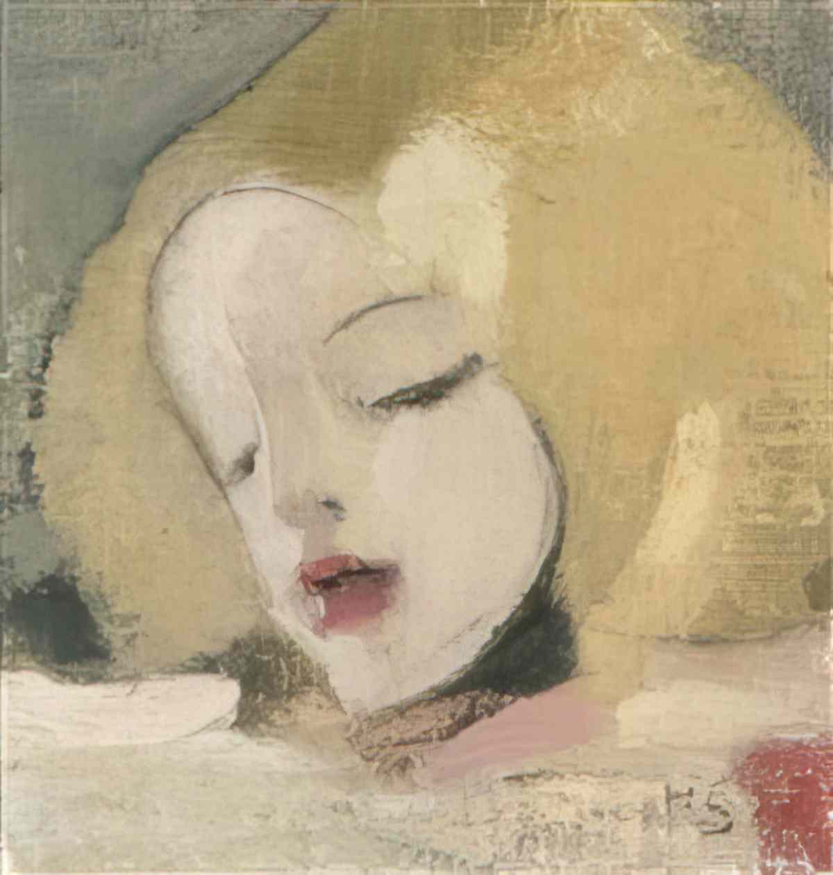Helene Schjerfbeck the gipsy woman 1919 Art A4 Photo Print