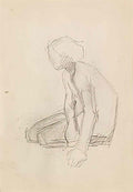Helene Sofia Schjerfbeck en ung flicka i nationaldrakt  vallkulla s Art A4 Photo Print