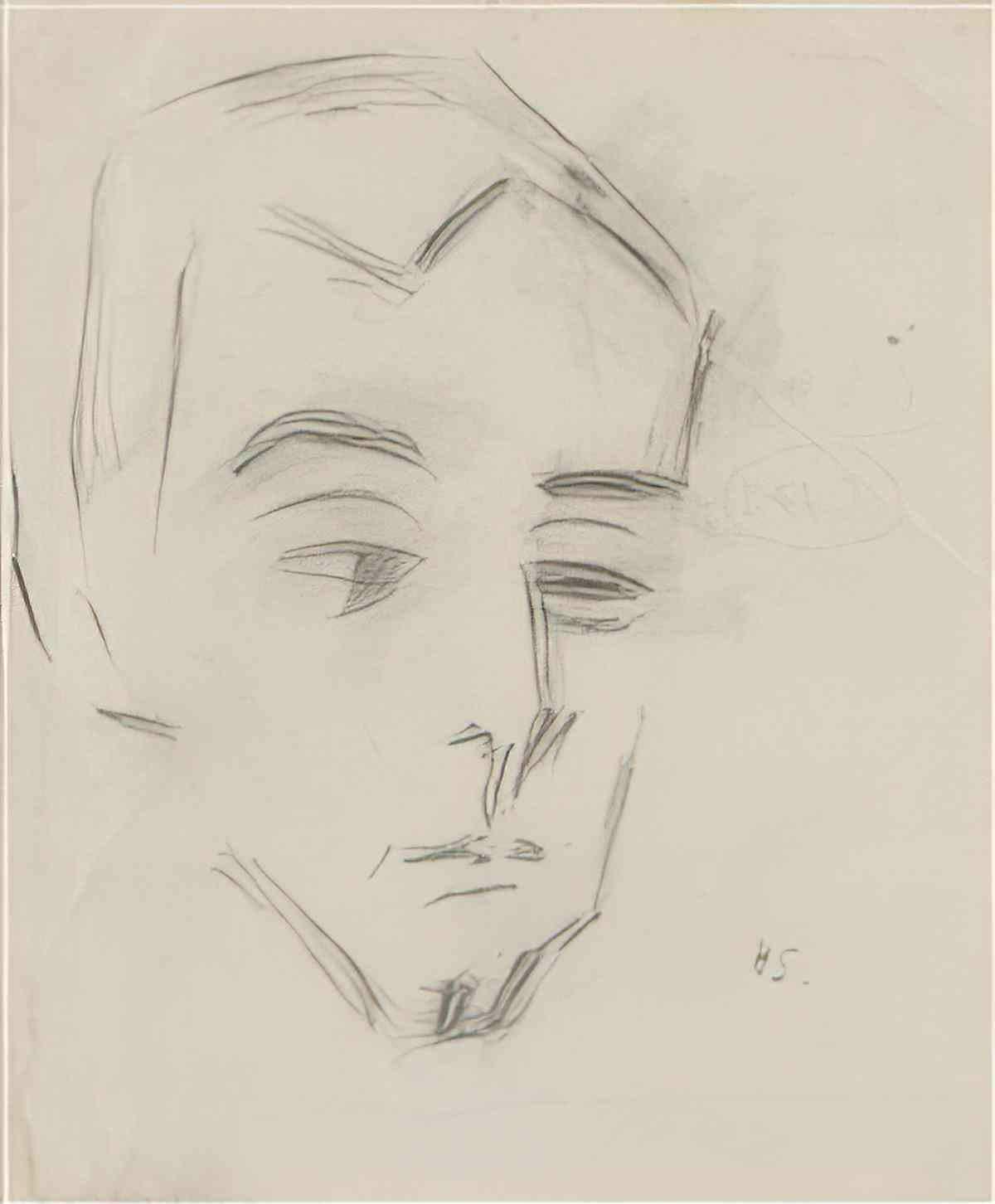 Helene Sofia Schjerfbeck hand dbl sided study Art A4 Photo Print