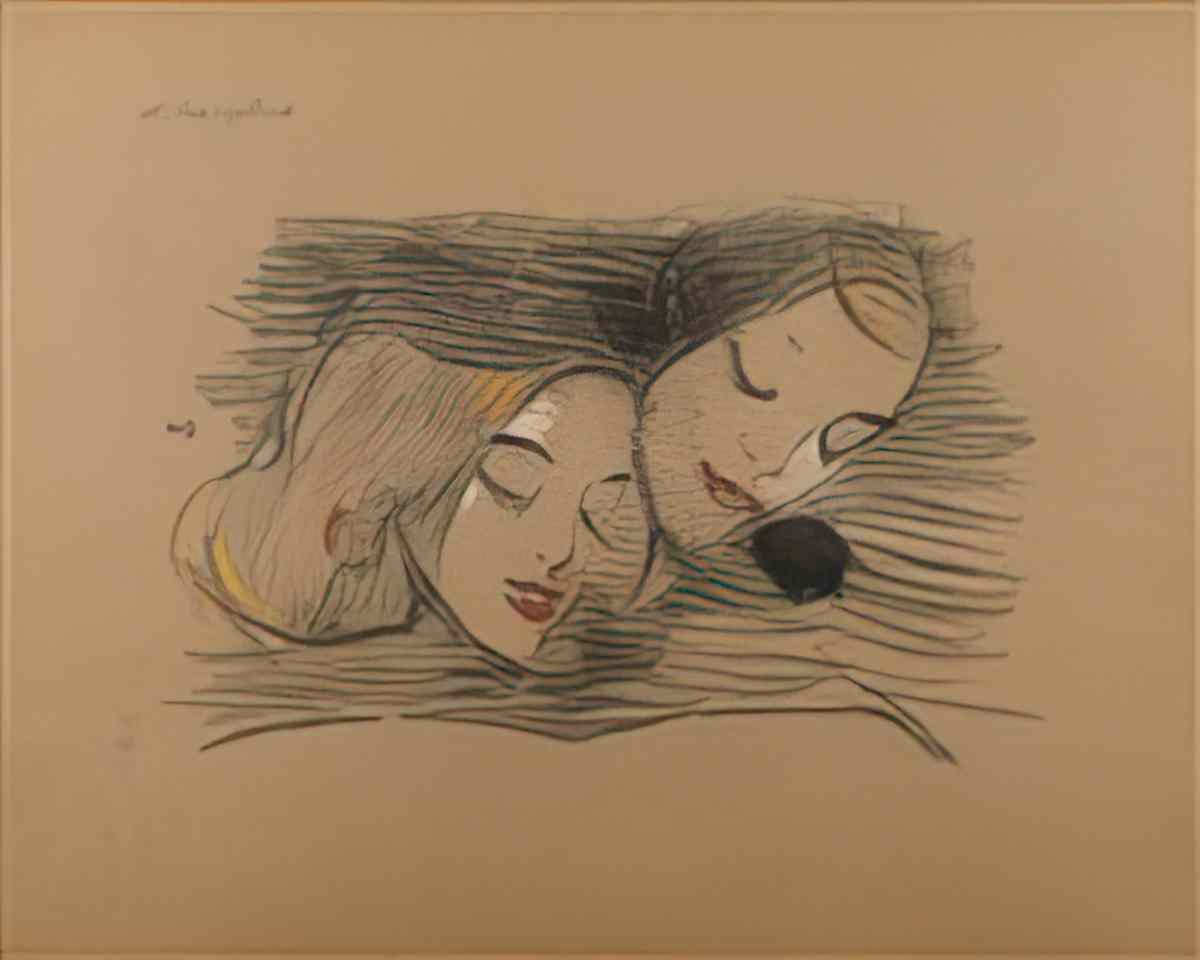 Helene Sofia Schjerfbeck karin flickan med de stora ögonen Art A4 Photo Print