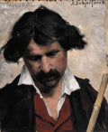 Helene Sofia Schjerfbeck portrait of a man 2 A4 Photo Print
