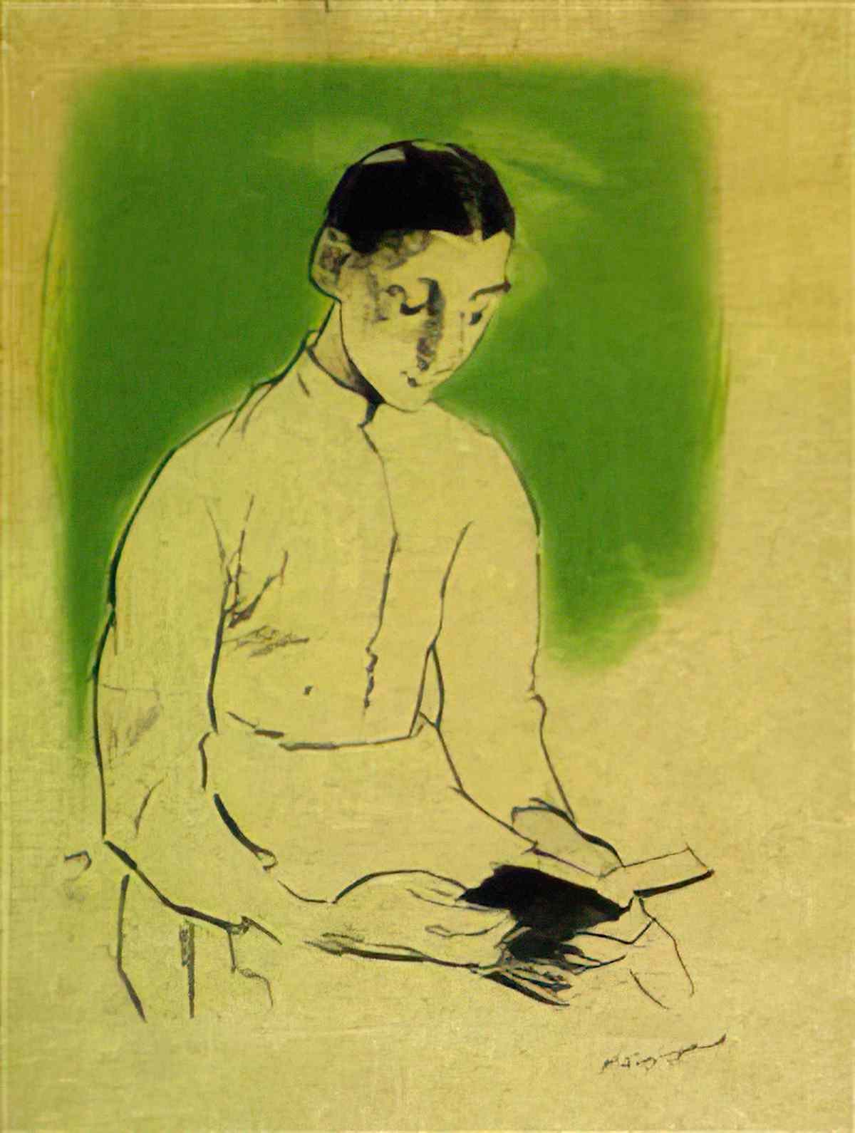 Helene Sofia Schjerfbeck konvalescenten 13 Art A4 Photo Print
