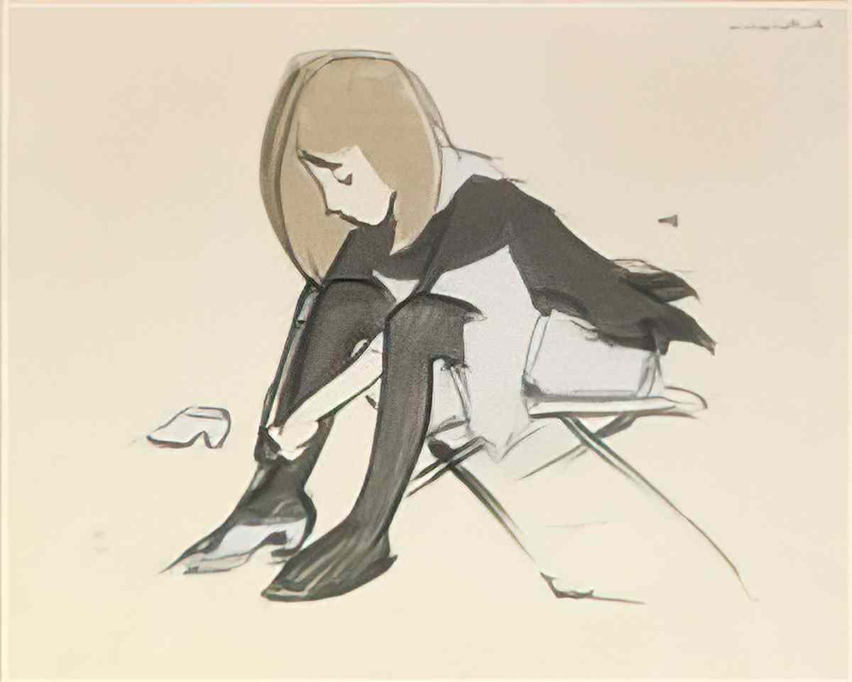 Helene Sofia Schjerfbeck kostymbild 1 2 Art A4 Photo Print