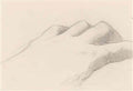 Helene Sofia Schjerfbeck landskap med björkar Art A4 Photo Print