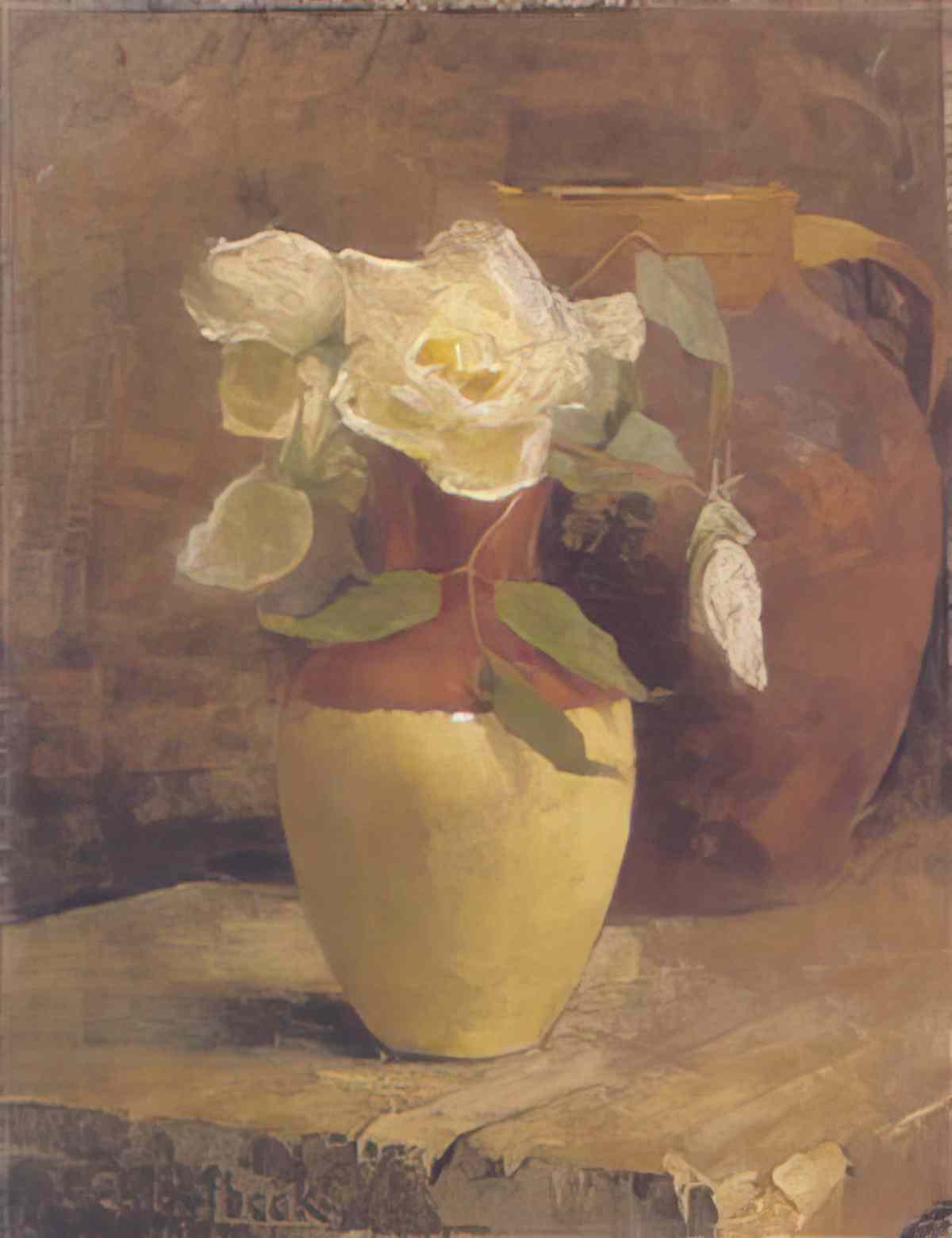 Helene Sofia Schjerfbeck leijonakidas snapdragons Art A4 Photo Print