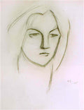 Helene Sofia Schjerfbeck toinen ystavattarista Art A4 Photo Print