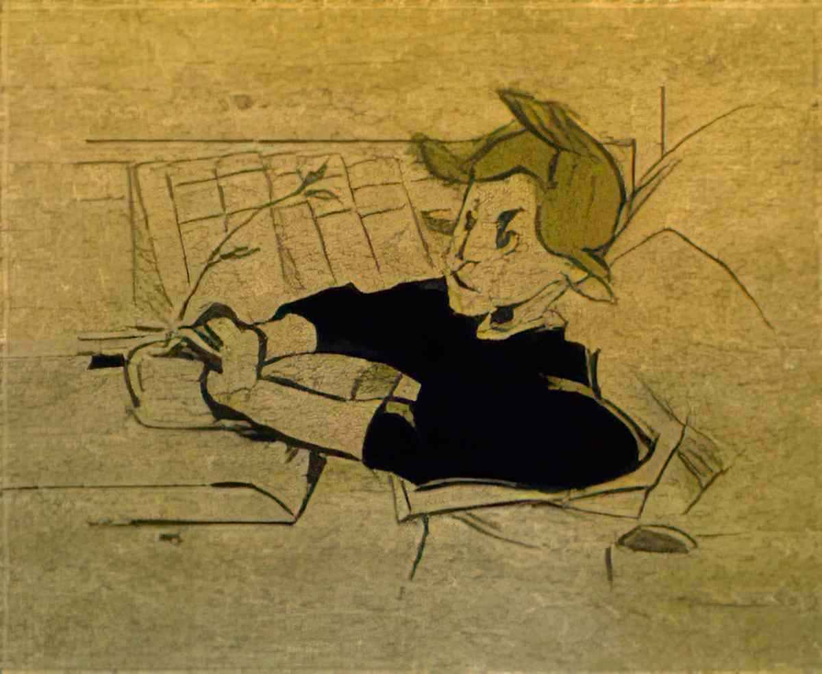 Helene Sofia Schjerfbeck my father Art A4 Photo Print