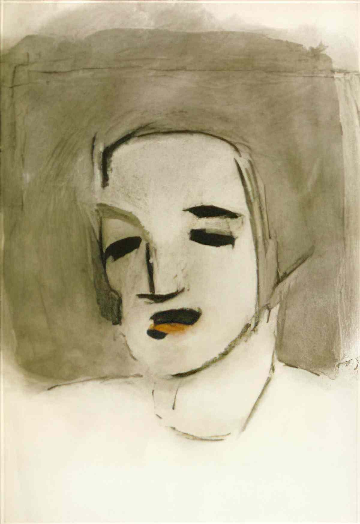 Helene Sofia Schjerfbeck nuoren tytön muotokuva Art A4 Photo Print