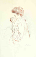 Helleu Paul Cesar 1859 1927 The Studio 1896 Mother and Child 2 A4 Photo Print
