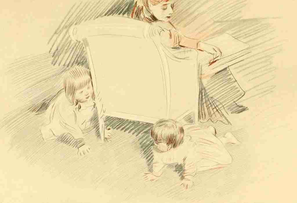 Helleu Paul Cesar Paul Helleu Peintre et Graveur 1913 Coucou DEnfants A4 Photo Print