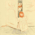 Helleu Paul Cesar Paul Helleu Peintre et Graveur 1913 La Porte Entraouverte A4 Photo Print