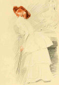 Helleu Paul Cesar Paul Helleu Peintre et Graveur 1913 La Robe a Volants A4 Photo Print