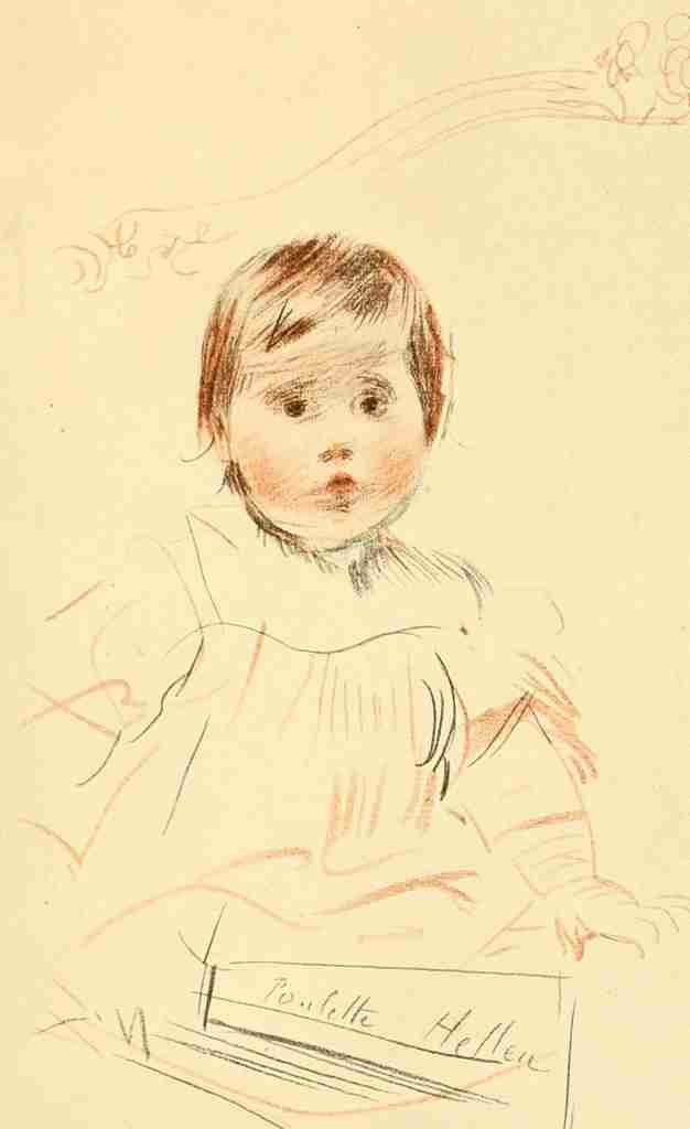 Helleu Paul Cesar Paul Helleu Peintre et Graveur 1913 Serious Baby A4 Photo Print