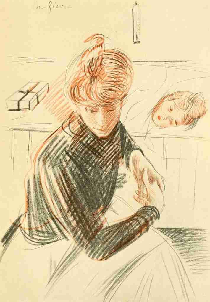 Helleu Paul Cesar Paul Helleu Peintre et Graveur 1913 The fever A4 Photo Print