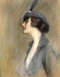 Helleu Paul Cesar Portrait Of Clara Weil A4 Photo Print
