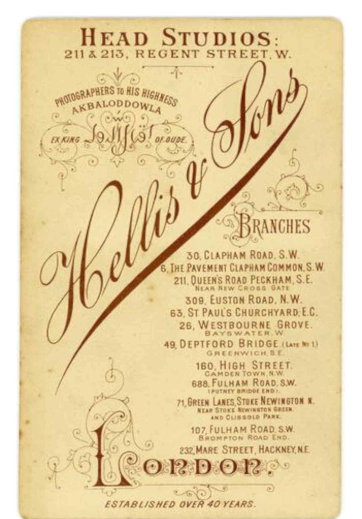 Hellis Sons Studios Vintage Retro Advert Poster A4 Photo Print