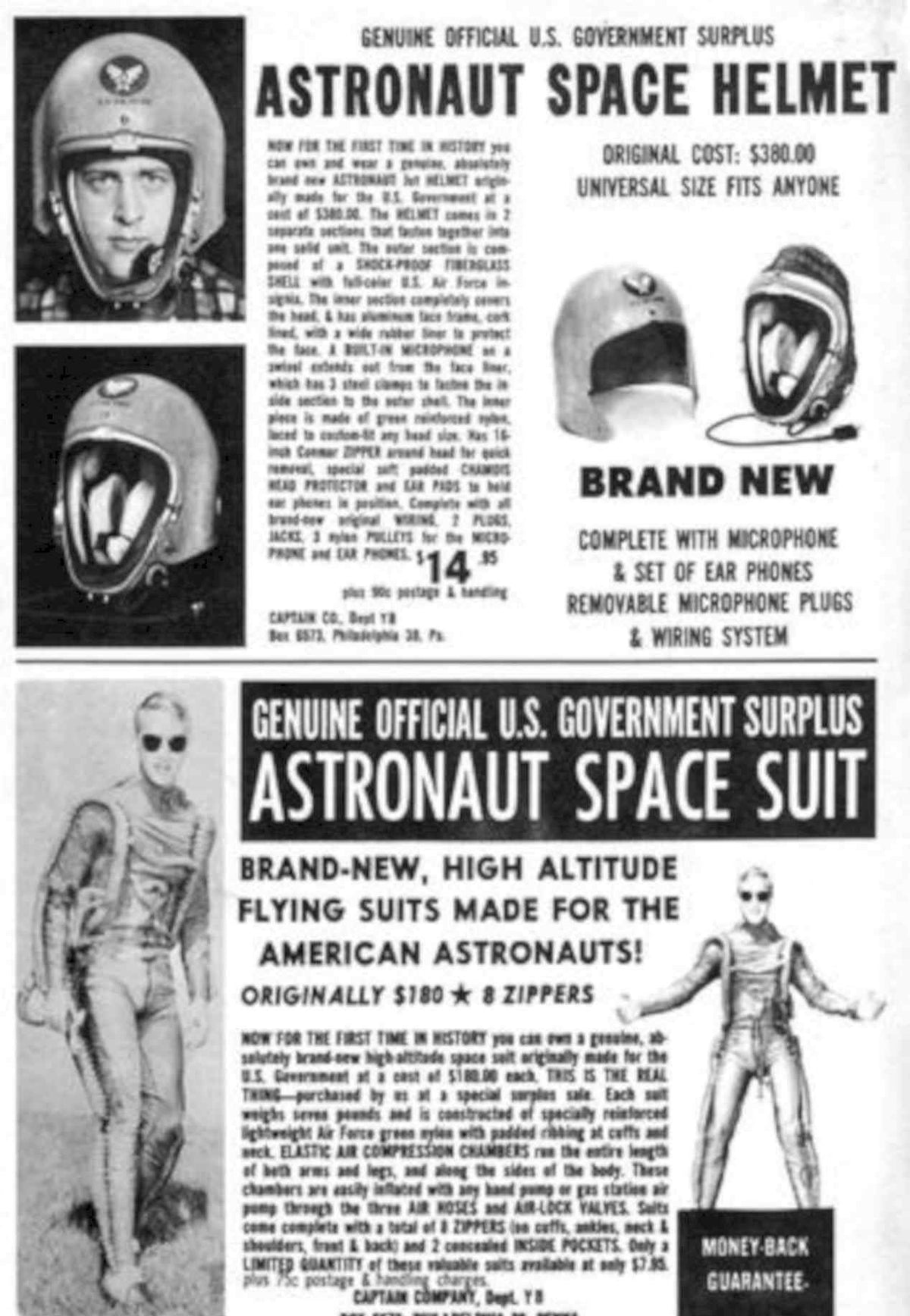 Helmet Suit Vintage Vintage Retro Advert Poster A4 Photo Print