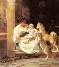 Helsted Alex Feeding The Baby Art A4 Photo Print UK