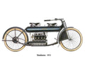 Henderson 1911 motorbike A4 Photo Print