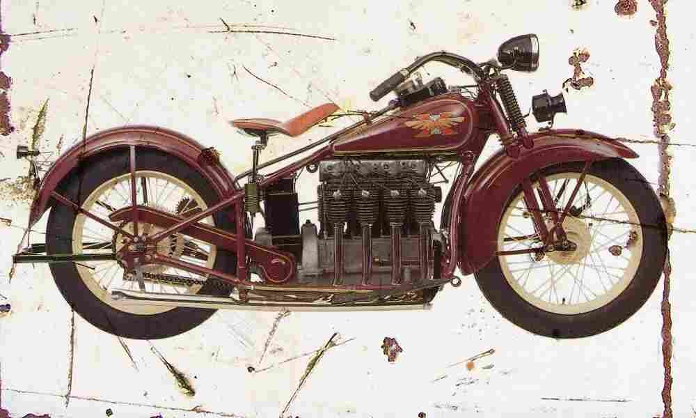 Henderson KJ 1929 Aged Vintage A4 Photo Print