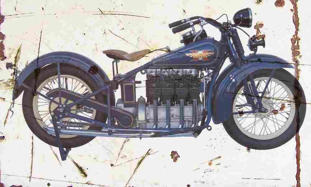 Henderson KJ 1930 Aged Vintage A4 Photo Print