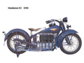 Henderson KJ 1930 motorbike A4 Photo Print