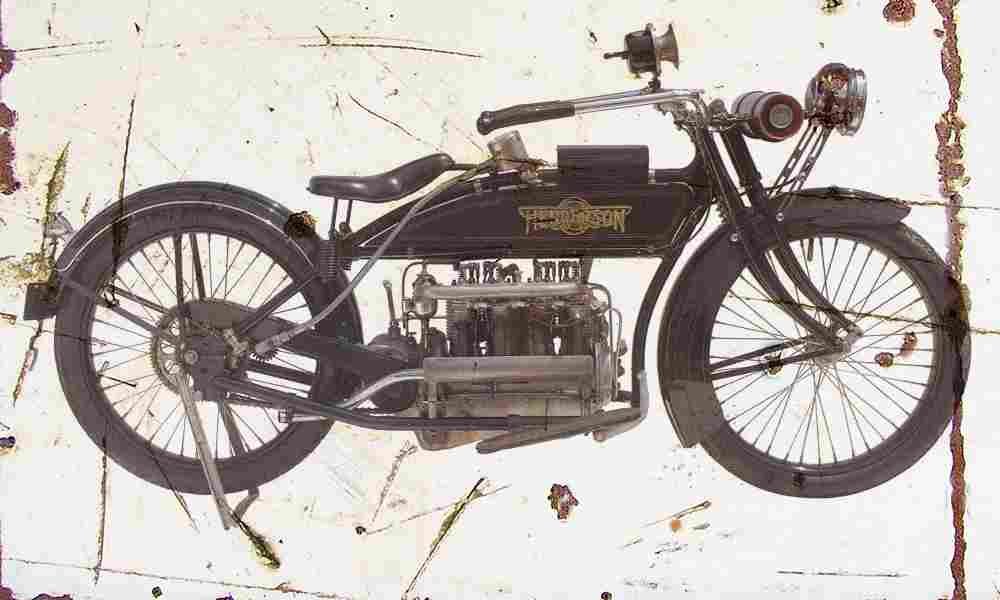 Henderson Model G 1917 Aged Vintage A4 Photo Print