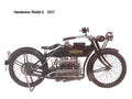 Henderson Model G 1917 motorbike A4 Photo Print