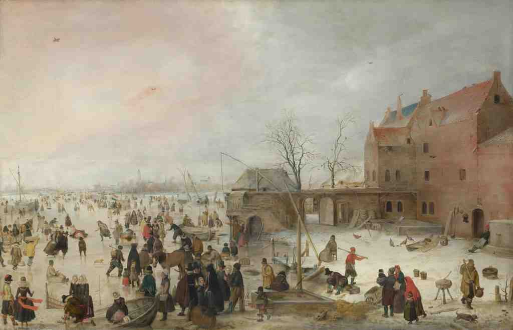 Hendrick Avercamp A Scene on the Ice near a Town A4 Photo Print