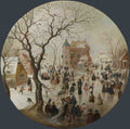 Hendrick Avercamp A Winter Scene with Skaters near a Castle A4 Photo Print