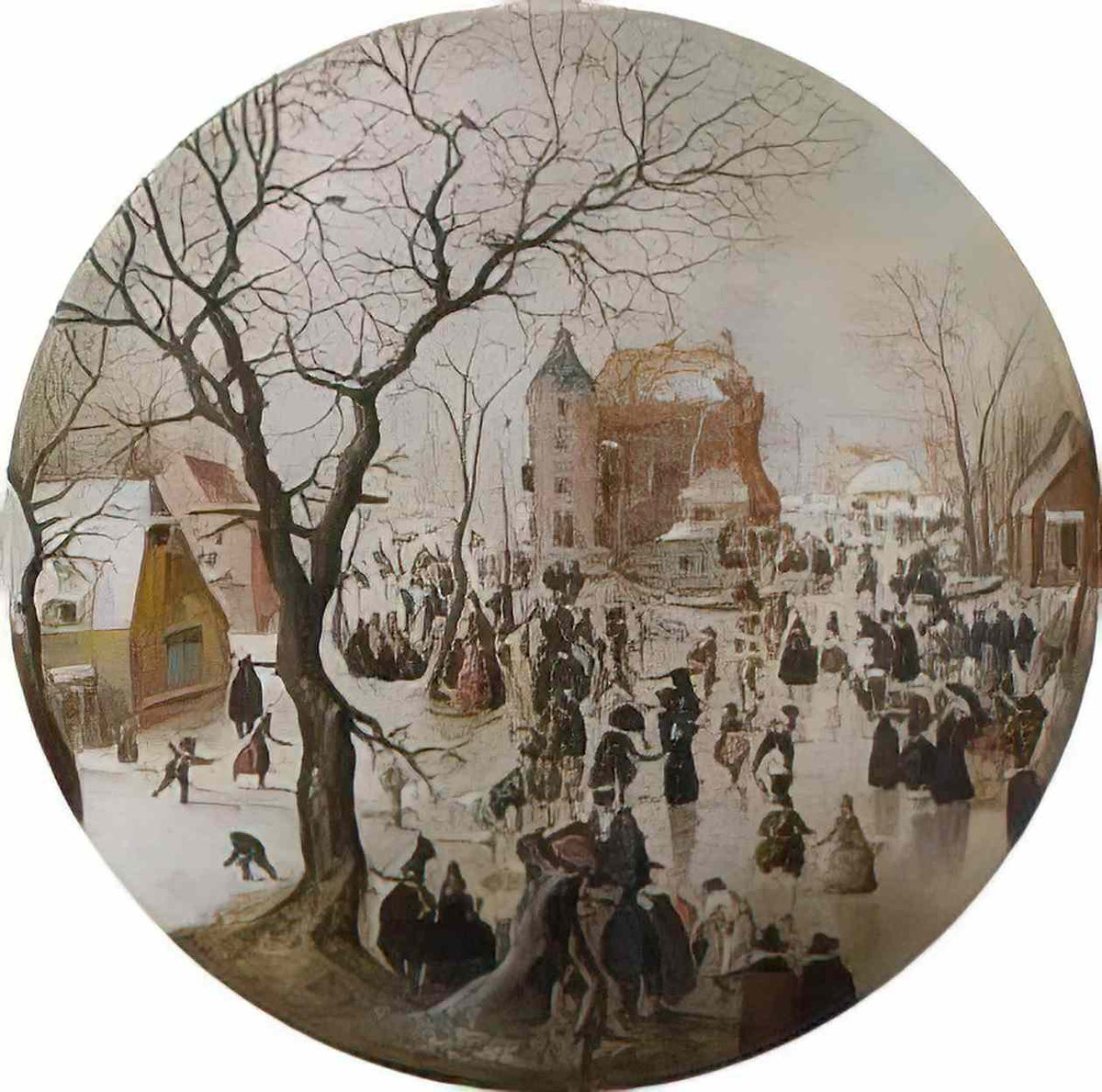 Hendrick Avercamp Reni hendrick averkamp a winter scene with skaters Art A4 Photo Print