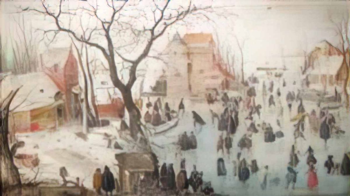 Hendrick Avercamp winter landscape with ice skaters by hendrick averc Art A4 Photo Print