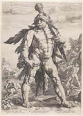 Hendrick Goltzius Reni the great hercules Art A4 Photo Print