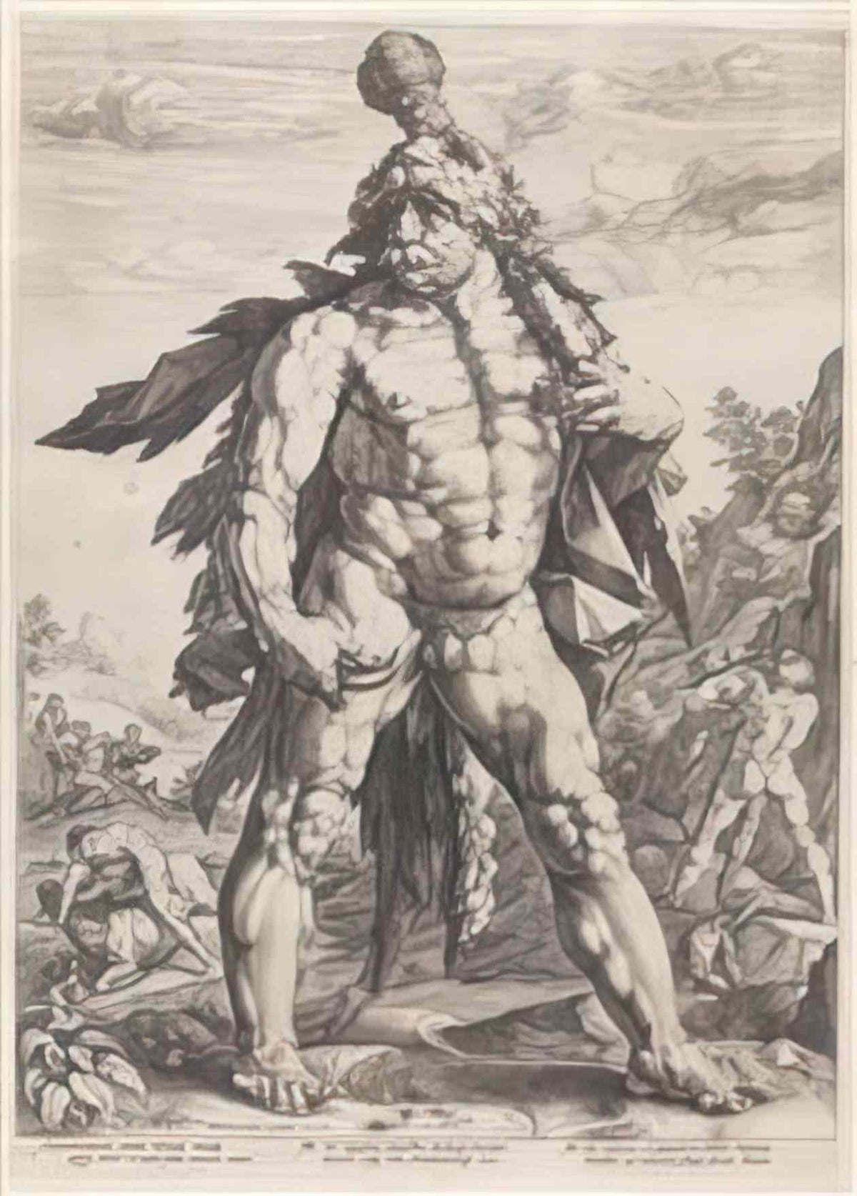 Hendrick Goltzius Reni the great hercules Art A4 Photo Print