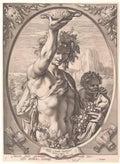 Hendrick Goltzius bacchus met dp141383 Art A4 Photo Print