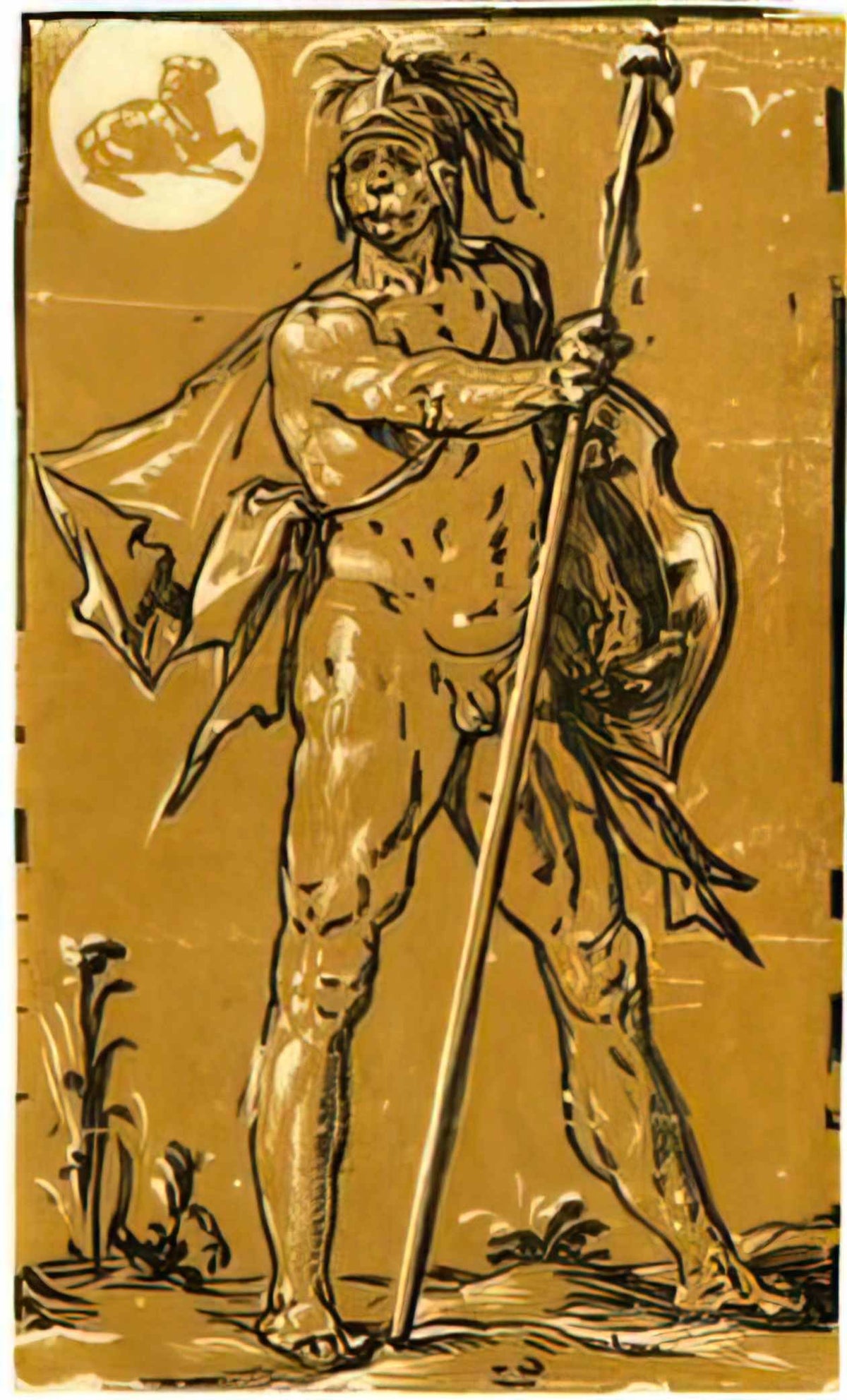 Hendrick Goltzius goltzius hendrik mars c1588 90 chiaroscuro woodcut b Art A4 Photo Print