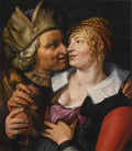 Hendrick Goltzius hendrick goltzius unequal lovers Art A4 Photo Print