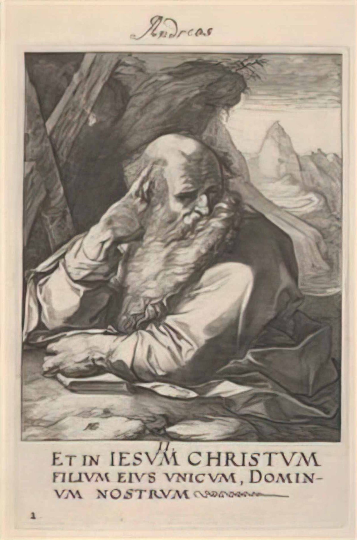 Hendrick Goltzius st andrew from christ the apostles and st paul with Art A4 Photo Print