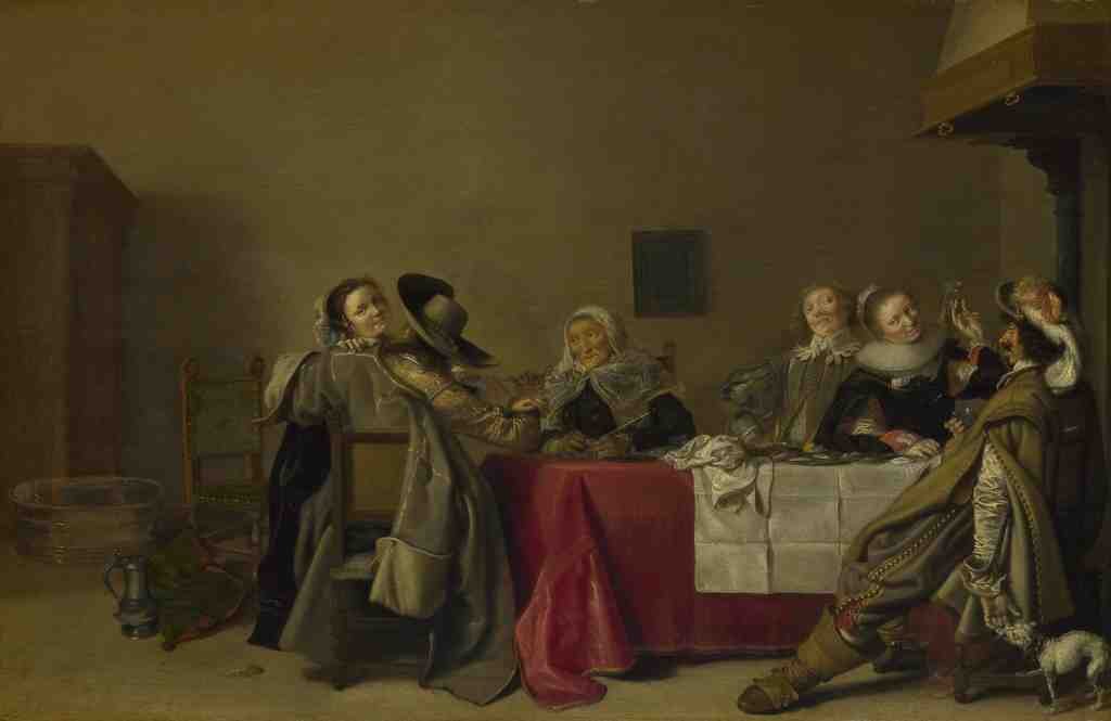 Hendrick Pot A Merry Company at Table A4 Photo Print